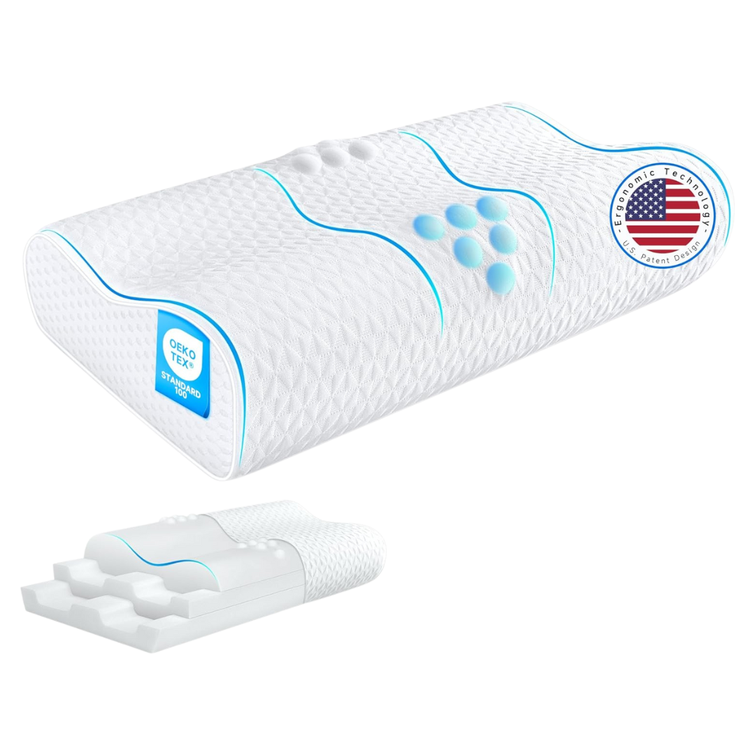 Zibroges Cervical Queen Size Cooling Pillow