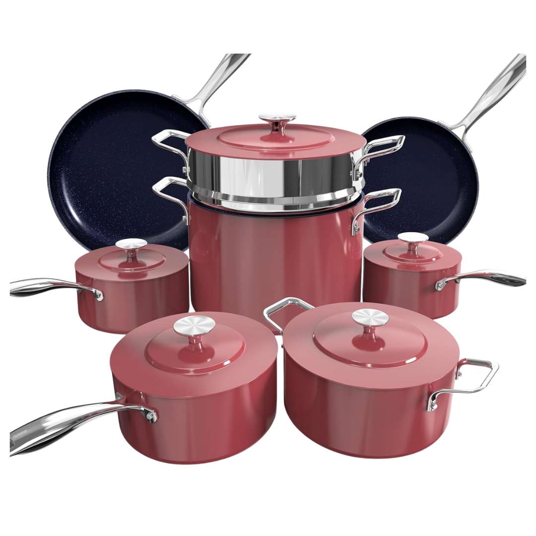 13-Piece Nuwave Lux Forged Cookware Set