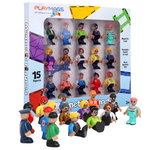 Playmags Set Of 15 Magnetic Figures Community Set For Magnetic Tiles