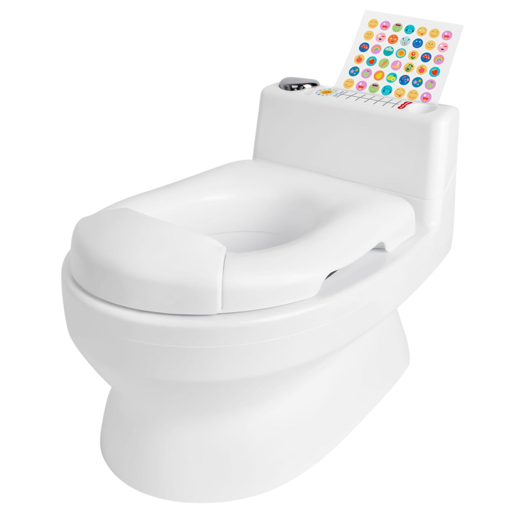 Fisher-Price 2-N-1 Potty Trainer With Flushing Sounds, Chart & Storage