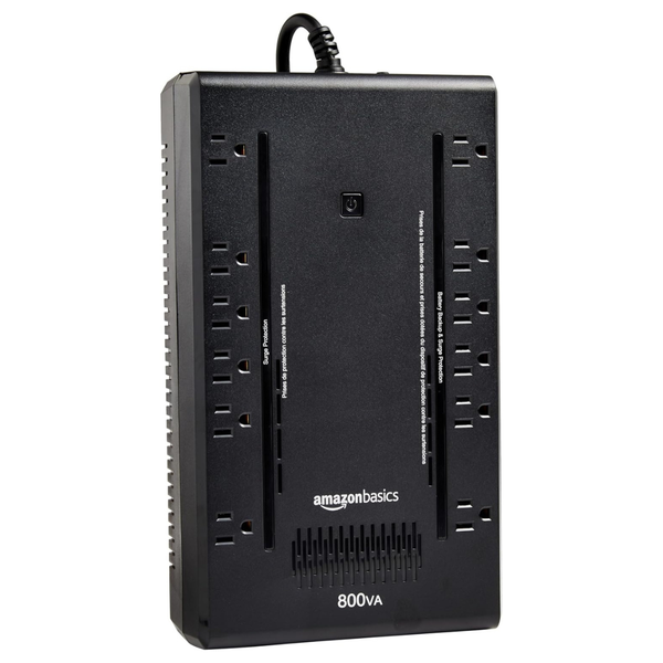 Amazon Basics 800VA/450W 12 Outlets UPS Battery Backup & Surge Protector