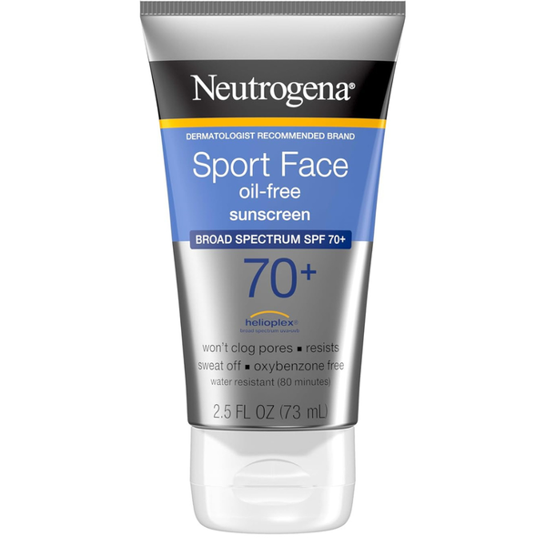 2.5oz Neutrogena Sport Face Sunscreen Lotion SPF 70+