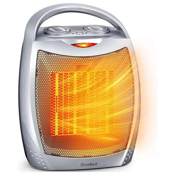 GiveBest 1500 Watts Portable Electric Space Heater With Thermostat