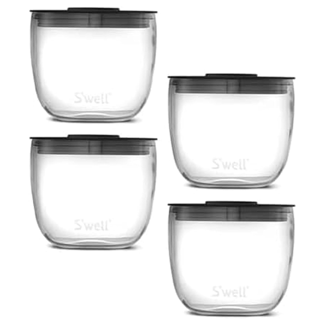 4-Pack S'well Tritan Eats 2-In-1 Nesting Food Bowls
