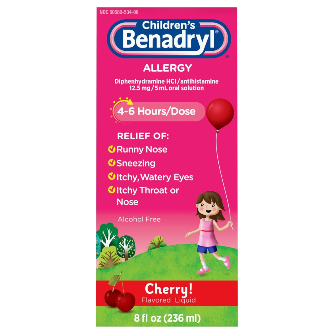 Benadryl Childrens Allergy Relief Liquid 8oz