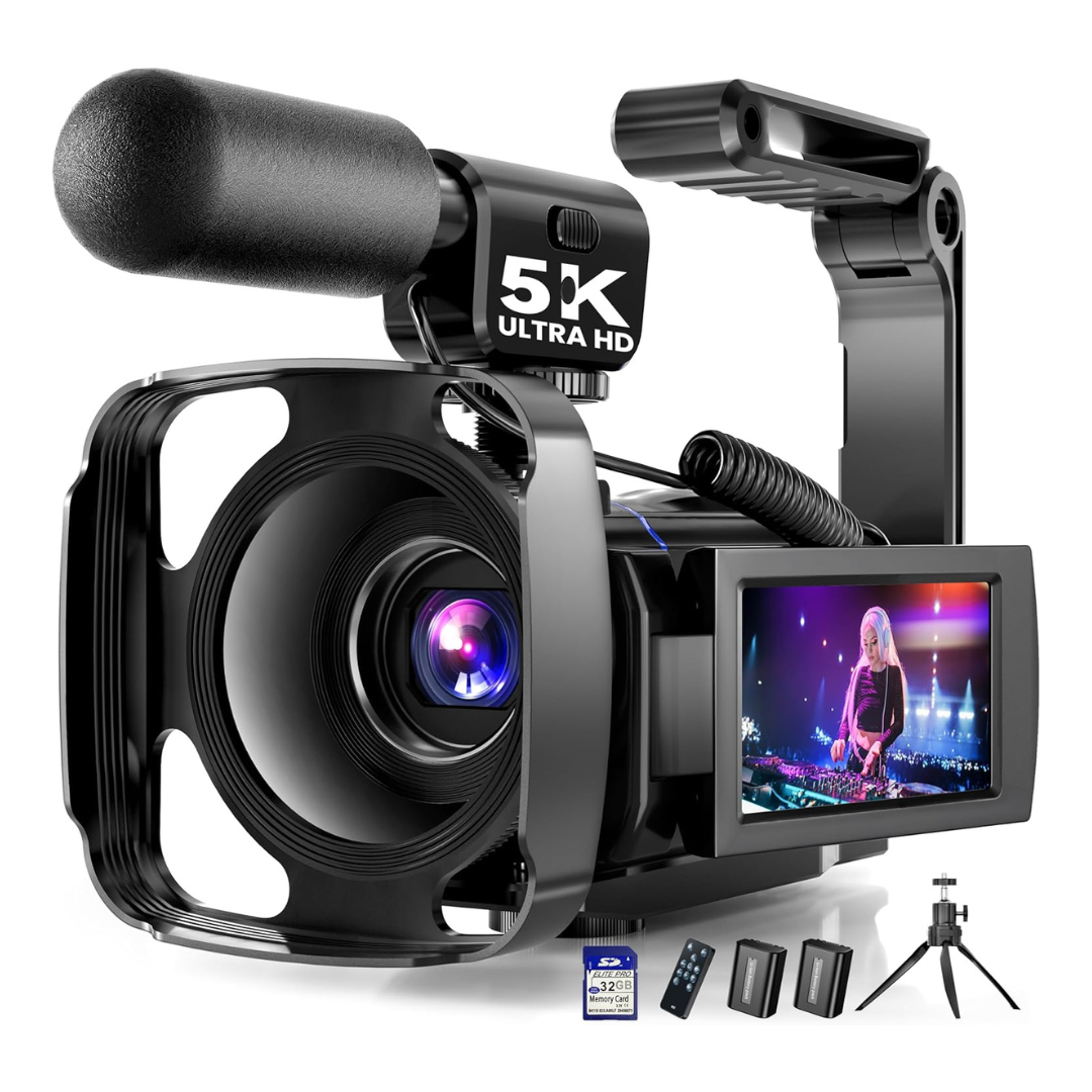Bregoo X70 5K UHD 64MP 16x Zoom Video Camcorder w/ 3" Screen