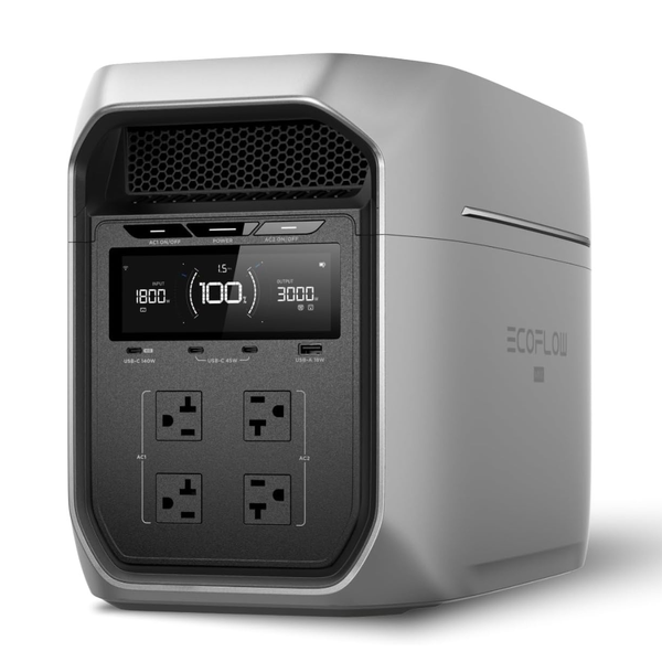 EF Ecoflow 2048Wh Delta 3 Max Plus Portable Power Station Solar Generator