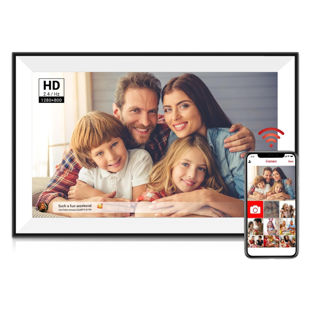 Frameo 10.1" WiFi Digital Picture Frame with Touch Screen 32GB