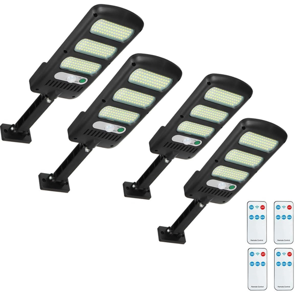 4-Pack 2000LM 213 LEDs Solar Parking Lot Lights