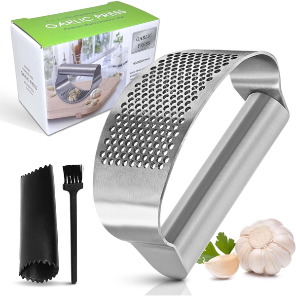 304 Stainless Steel Ergonomic Garlic Chopper (Various)