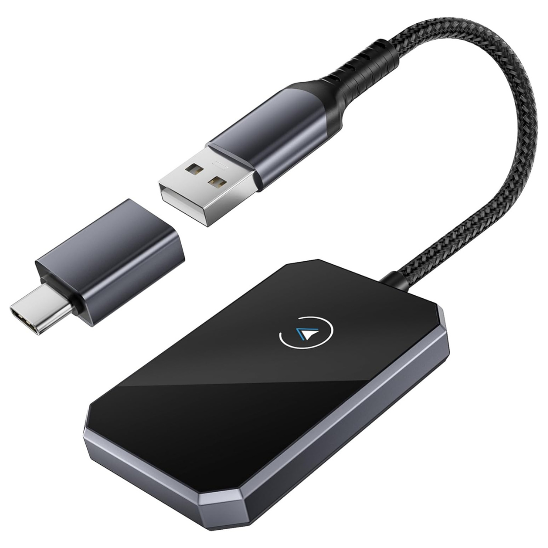 2-in-1 New Upgraded Bluetooth CarPlay & Android Auto Adapter