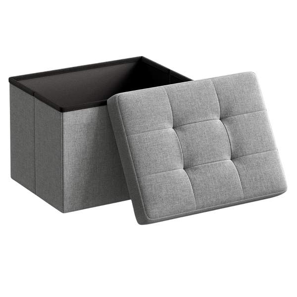 Songmics 286 lb Capacity Mazie Collection Folding Storage Ottoman
