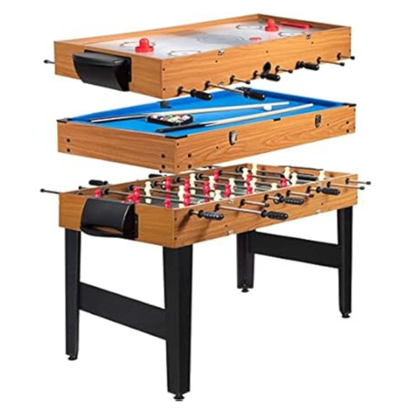 48'' Arlime 3-in-1 Foosball Desk Multi Game Table