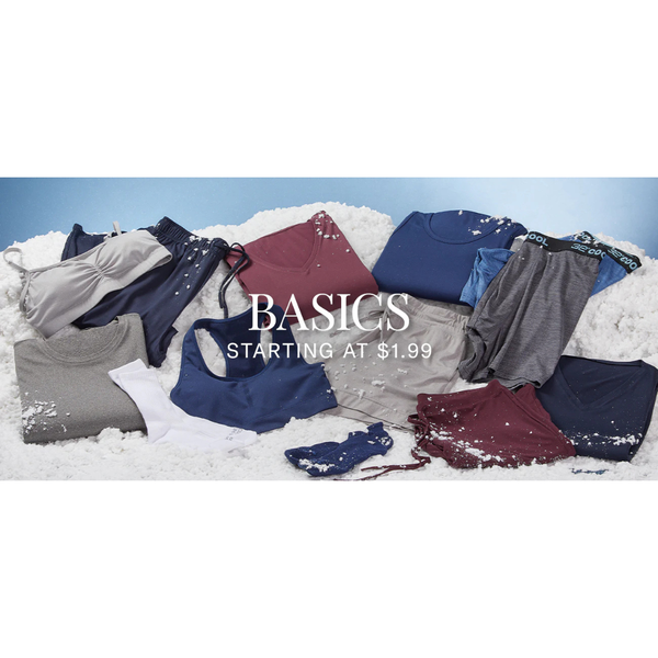 Basics Styles Starting At $1.99 At 32 Degrees