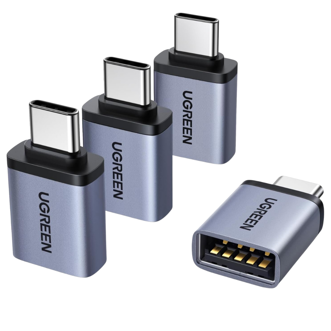 4-Pack USB-C Male To USB 3.2 Female Adapter 10Gbps