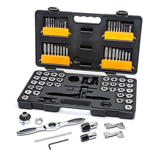 77-Piece GearWrench SAE/Metric Ratcheting Tap And Die Set