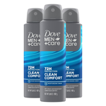 3-Pack 3.8 Oz Dove Men+Care Antiperspirant Dry Spray Deodorant
