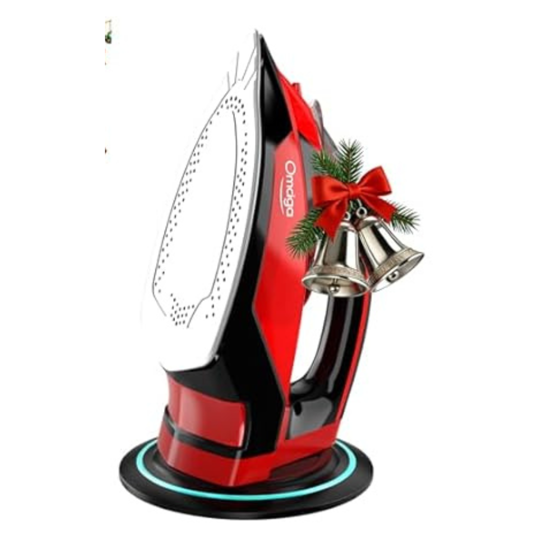 OMAIGA 1500W Cordless Steam Iron With Non-Stick Sole Plate