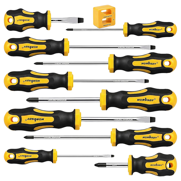 11-Piece Horusdy Magnetic Screw Driver Set