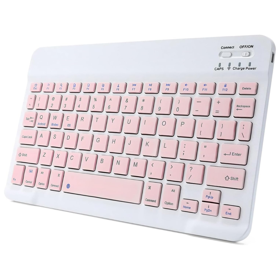 Rechargeable Slim Portable Bluetooth Keyboard