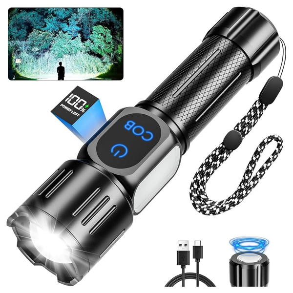 99000 Lumens Rechargeable LED Tactical Flashlight