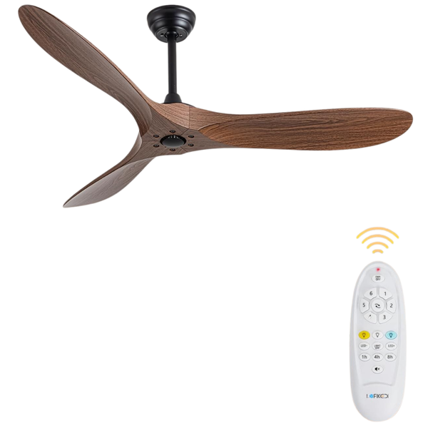 Lofikedi 52" Modern Ceiling Fan With Remote