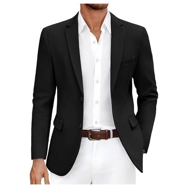 Coofandy Men's Slim Fit Knitted Stretch Sport Suit Jacket