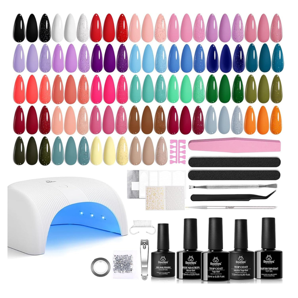 55-Piece Beetles 32 Colors Gel Nail Polish Kit