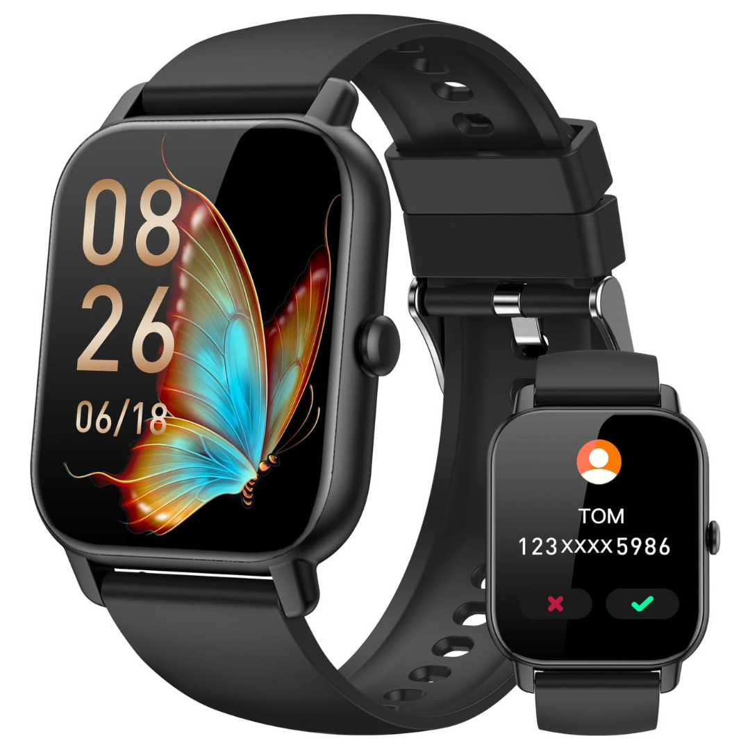 Unisex Answer/Make Call 1.85" HD Fitness Tracker Smart Watch