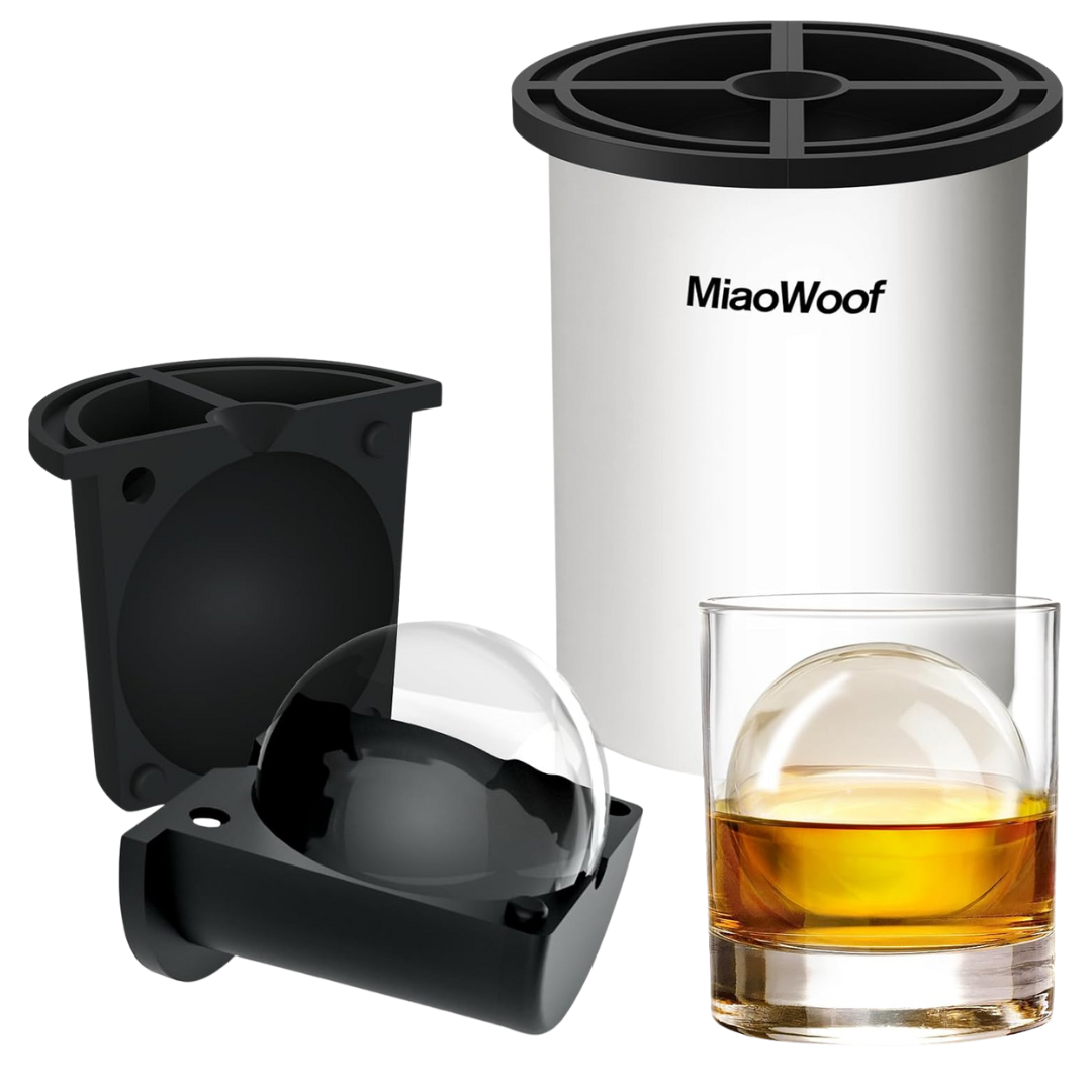 2.5" Stainless Steel Crystal Large Clear Ice Ball Maker