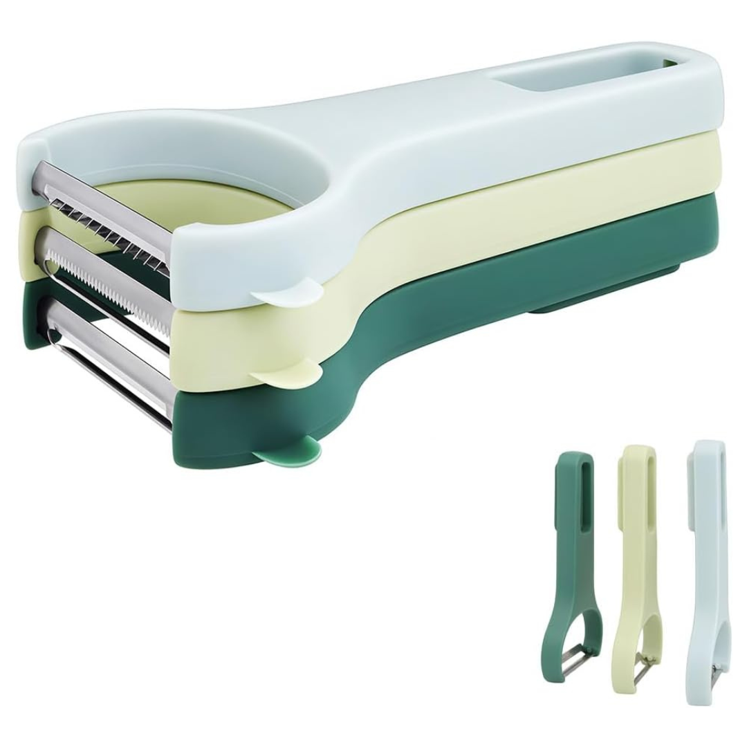 3-Piece Heycrown Titanium Blades Vegetable Peeler