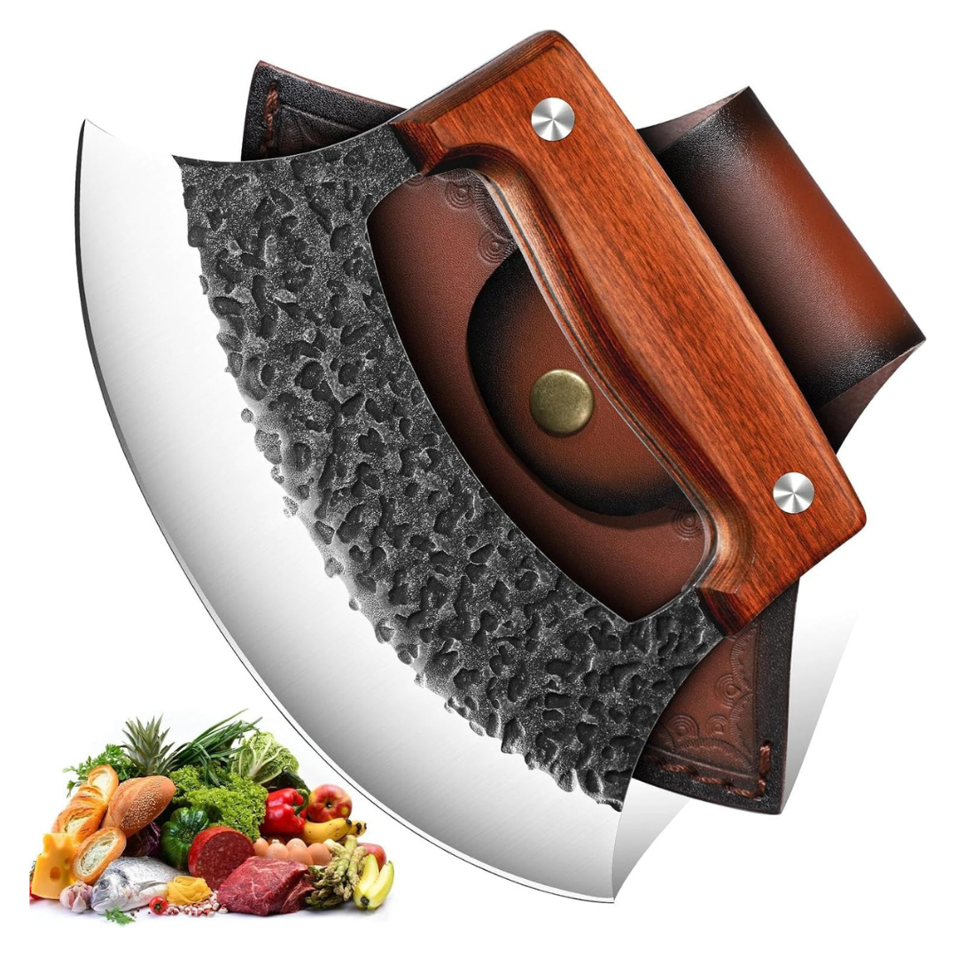 Full Tang High Carbon Steel Hand-Forged Ulu Knife