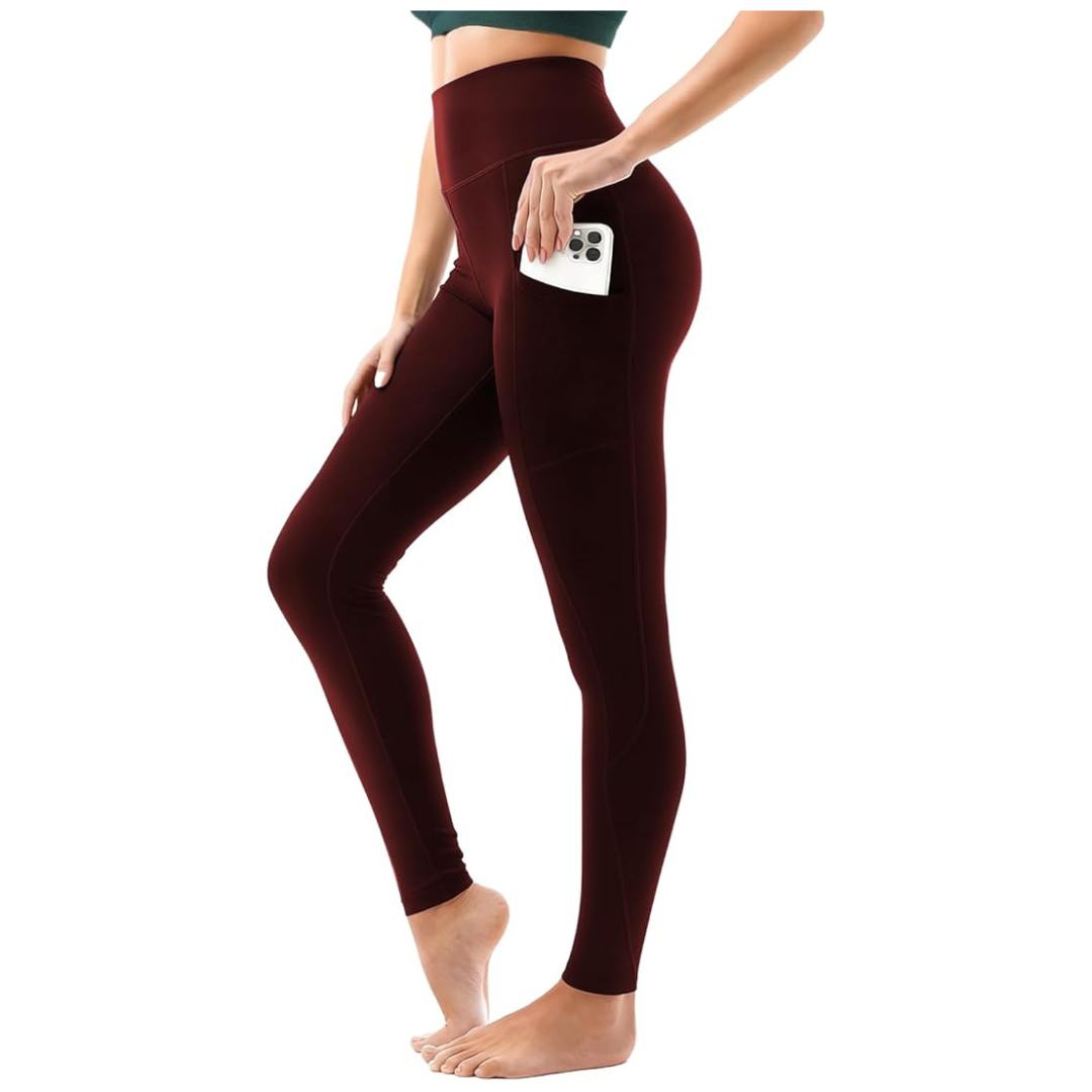 Women's Fleece Lined Tummy Control Compression Workout Leggings (Various)
