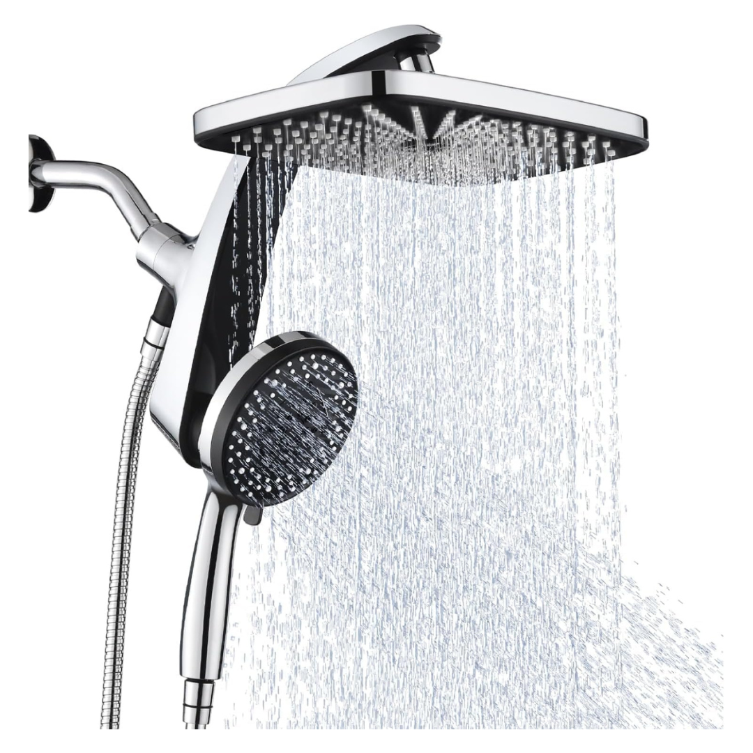 High Pressure Rain Shower Head With Handheld Spray Combo (3 Colors)