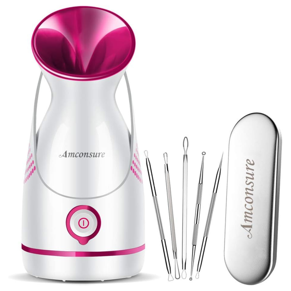 Amconsure Nano Ionic Warm Mist Face Steamer W/ 5 Piece Skin Kit (Various)