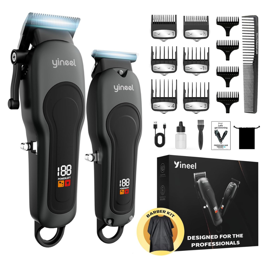 Men's Professional Cordless Clippers & Trimmer Set