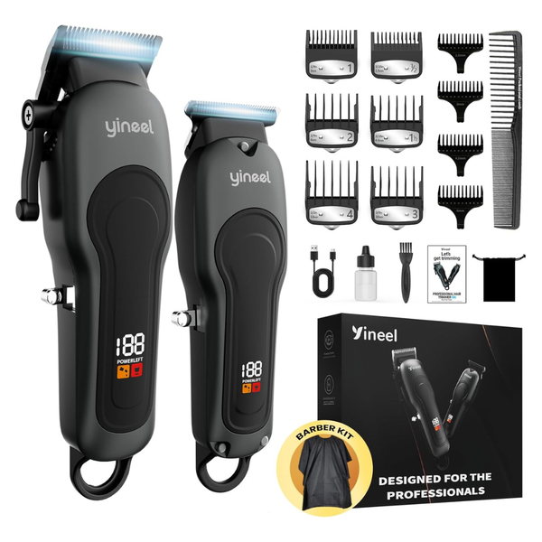 Men's Professional Cordless Clippers & Trimmer Set