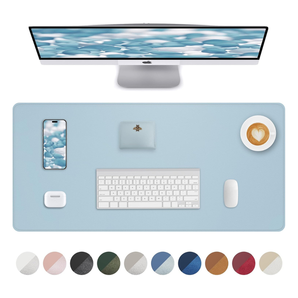 24" x 13.7" Non Slip Waterproof Leather Desk Pad Mouse Mat