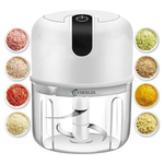 LVSENLIN 250ml Portable Stainless Steel Electric Veggie Garlic Chopper