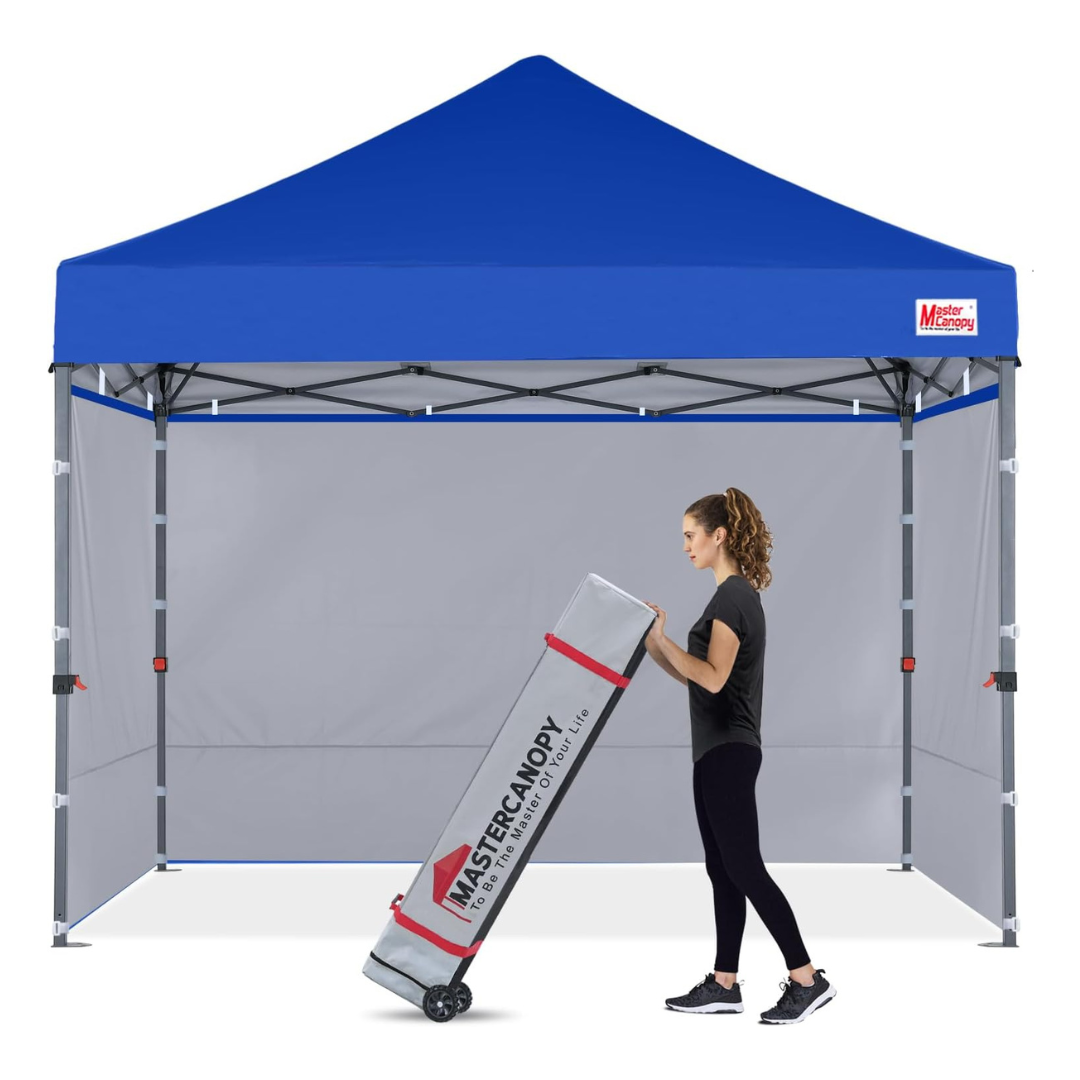 10' x 10' Heavy Duty Pop-up Canopy Tent with Sidewalls