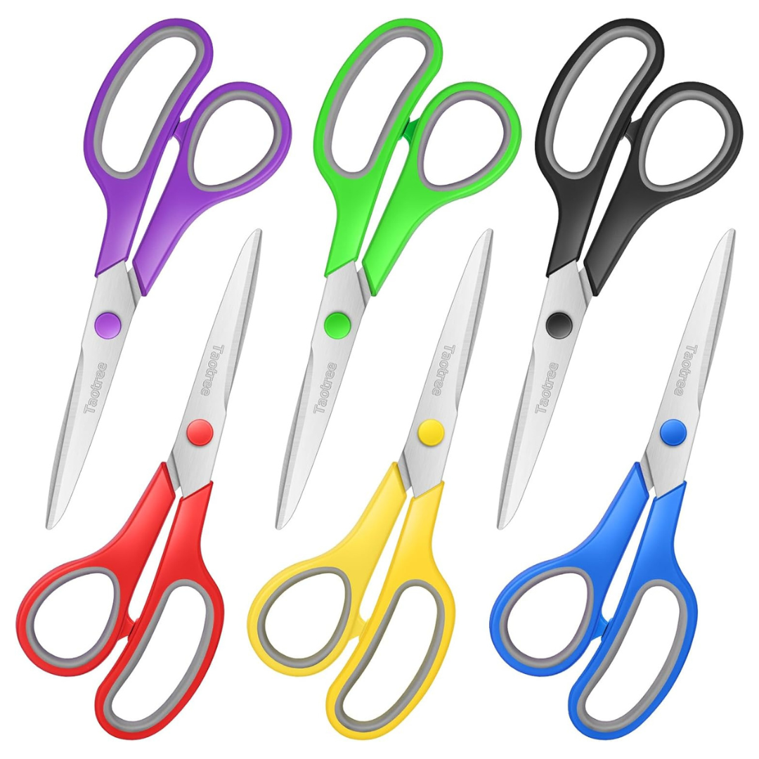 6-Pack 8" All Purpose Scissors