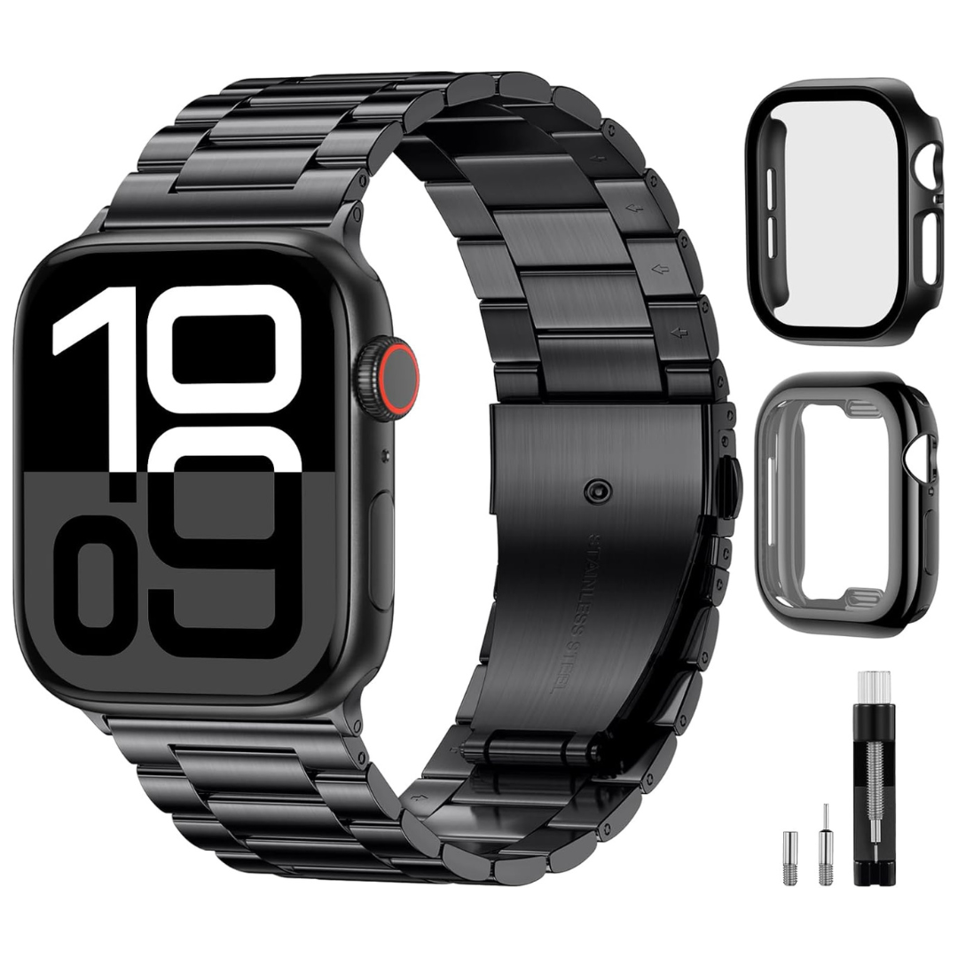 2-Pack Metal Band Compatible with Apple Watch