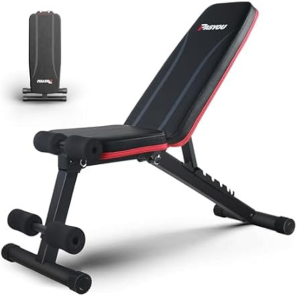 Pasyou Multi-Purpose Foldable Adjustable Weight Bench