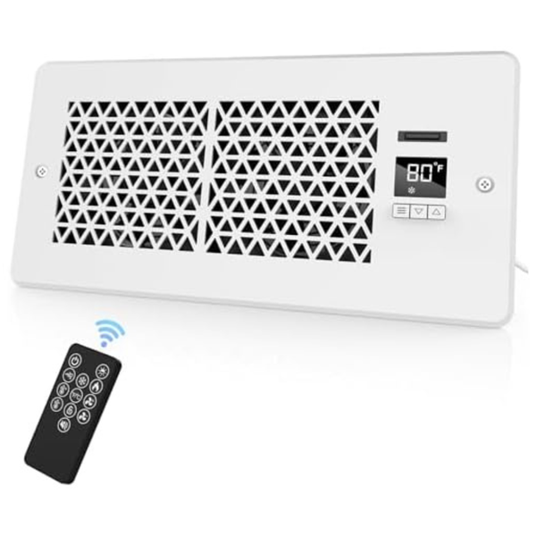 4" x 10" Matulsa Register Holes Register Booster Fan w/Remote Control