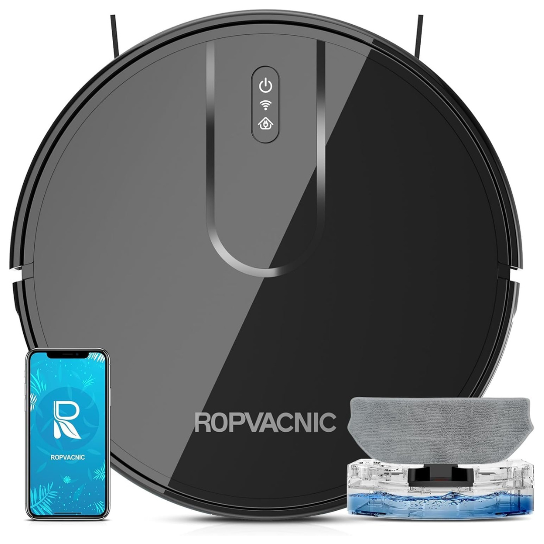 Ropvacnic Robot Vacuum Cleaner & Mop Combo With 4000Pa Suction