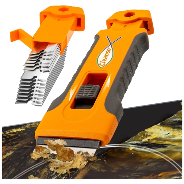 Cleanse Razor Blade Scraper Tool With 15-Piece Extra Blades