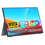 14" WGK W140F1 Portable WUXGA 2ms IPS Monitor