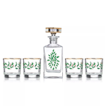 Lenox Holiday 5 Piece Whiskey Set