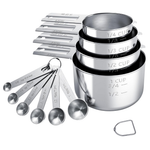 TILUCK Stainless Steel Measuring Cups & Spoons Set