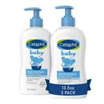 2-Pack 13.5oz Cetaphil Baby Wash & Shampoo